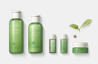 [Korean Cosmetic Review] Innisfree Green Tea Balancing Skin Care Set EX