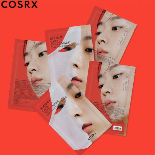 COSRX, COSRX Blemish Care Sheet Mask 26ml*5ea, Blemish care, Sheet mask, 26ml 5ea
